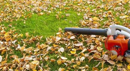 Cómo usar sopladores y aspiradores de jardín