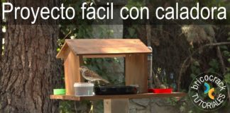 Comedero para pájaros: croquis con medidas