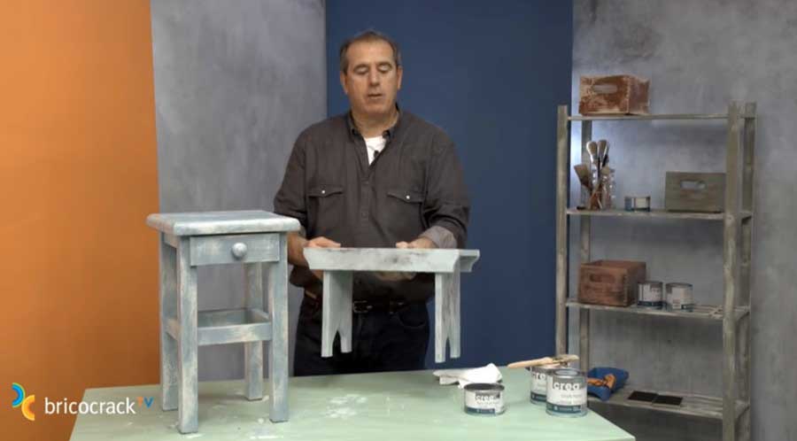 Cómo pintar un mueble con pintura a la tiza y efecto envejecido 
