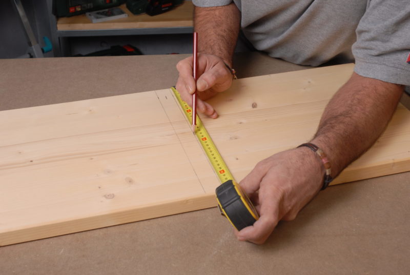 Marcar tablero mesa madera