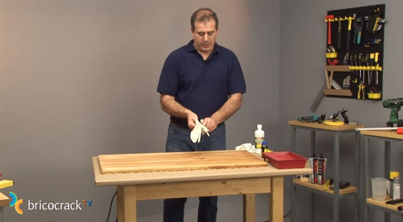 tapa de madera para barnizar